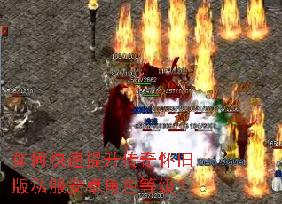 如何快速提升传奇怀旧版私服安卓角色等级? 如何快速提升传奇怀旧版私服安卓角色等级?