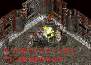 如何快速提升等级?免费传奇网站有哪些实用攻略? 如何快速提升等级?免费传奇网站有哪些实用攻略?