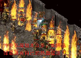 传奇私服版本众多,如何选择最适合自己的热血征途? 传奇私服版本众多,如何选择最适合自己的热血征途?
