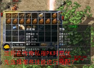 法师在传奇私服PK时应优先选择哪些技能进行搭配? 法师在传奇私服PK时应优先选择哪些技能进行搭配?