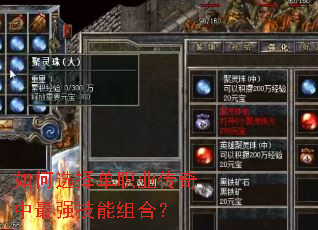 如何选择单职业传奇中最强技能组合? 如何选择单职业传奇中最强技能组合?