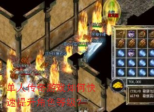单人传奇游戏如何快速提升角色等级? 单人传奇游戏如何快速提升角色等级?