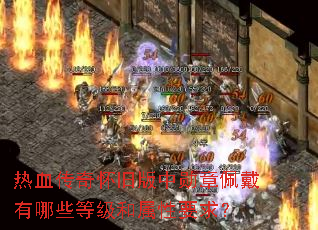 热血传奇怀旧版中勋章佩戴有哪些等级和属性要求? 热血传奇怀旧版中勋章佩戴有哪些等级和属性要求?