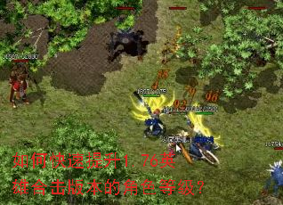 如何快速提升1.76英雄合击版本的角色等级? 如何快速提升1.76英雄合击版本的角色等级?