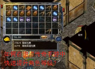如何在泡点传奇手游中快速提升角色等级? 如何在泡点传奇手游中快速提升角色等级?