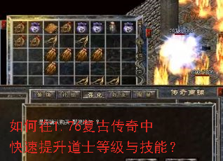 如何在1.76复古传奇中快速提升道士等级与技能? 如何在1.76复古传奇中快速提升道士等级与技能?