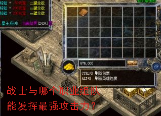 战士与哪个职业组队能发挥最强攻击力? 战士与哪个职业组队能发挥最强攻击力?