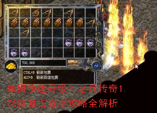 如何快速升级?老兵传奇1.76纯复古直播攻略全解析 如何快速升级?老兵传奇1.76纯复古直播攻略全解析
