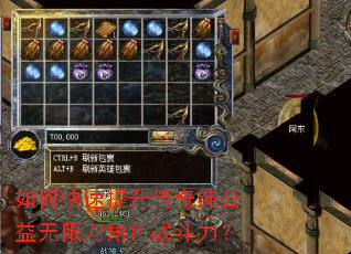 如何快速提升传奇纯公益无限刀角色战斗力? 如何快速提升传奇纯公益无限刀角色战斗力?