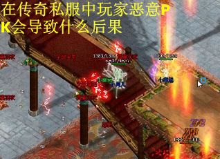 在传奇私服中玩家恶意PK会导致什么后果