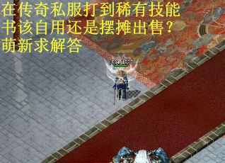 在传奇私服打到稀有技能书该自用还是摆摊出售？萌新求解答