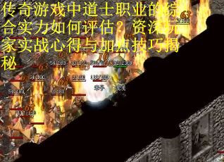 传奇游戏中道士职业的综合实力如何评估？资深玩家实战心得与加点技巧揭秘