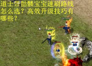 道士带骷髅宝宝速刷路线怎么选？高效升级技巧有哪些？
