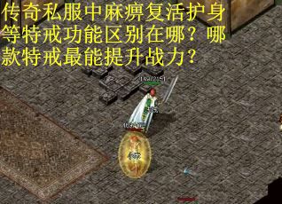 传奇私服中麻痹复活护身等特戒功能区别在哪？哪款特戒最能提升战力？