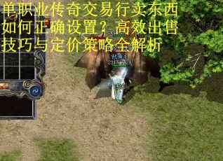 单职业传奇交易行卖东西如何正确设置？高效出售技巧与定价策略全解析