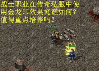 战士职业在传奇私服中使用金龙印效果究竟如何？值得重点培养吗？