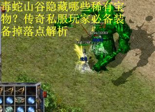 毒蛇山谷隐藏哪些稀有宝物？传奇私服玩家必备装备掉落点解析